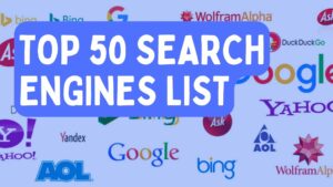 Top 50 Search Engines List